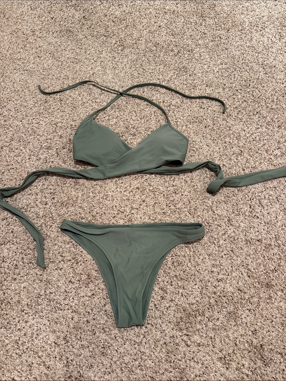 Sage Green Aerie Wrap Bikink
